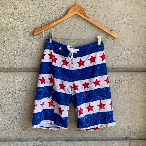 Sz 10 Kids Volcom “Pure Function” Boardies - Picture 1 of 11